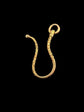 19TH CENTURY FRENCH 18CT GOLD CHASED SHEPHERDS HOOK