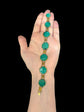 19TH CENTURY MALACHITE & 18CT GOLD BRACELET