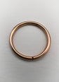 ANTIQUE LARGE 15CT GOLD PLAIN SPLIT RING