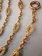 FRENCH 18CT GOLD FANCY LINK SAUTOIR GAURD CHAIN