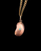 VICTORIAN 9CT GOLD & TURQUOISE LUCKY BEAN PENDANT