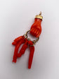 19TH CENTURY CORAL HAND PENDANT