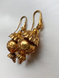 ETRUSCAN REVIVAL SNAKE & SPHERE DROP EARRINGS