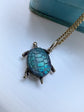 VICTORIAN LABRADORITE TORTOISE PENDANT