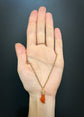 EARLY 19TH CENTURY CORAL HAND WITH GOLD KEY PENDANT