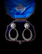 VICTORIAN VAUXHALL GLASS EARRINGS