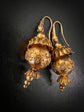 ETRUSCAN REVIVAL SNAKE & SPHERE DROP EARRINGS