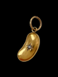 VICTORIAN 15CT GOLD & DIAMOND LUCKY BEANY PENDANT