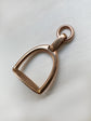 ANTIQUE 9CT GOLD STIRRUP PENDANT