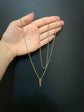 DIAMOND FLY & 15CT GOLD SLIDER CHAIN