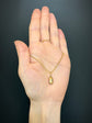 VICTORIAN 9CT GOLD & TURQUOISE LUCKY BEAN PENDANT