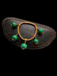 ARCHEOLOGICAL REVIVAL 18CT GOLD & MALACHITE SPHERE BRACELET