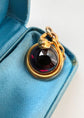 VICTORIAN 15CT GOLD SNAKE WITH GARNET PENDANT