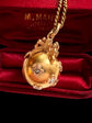 VICTORIAN 18CT GOLD & DIAMOND ORB LOCKET