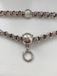 VICTORIAN CHUNKY SILVER CHAIN WITH LARGE BAIL & BOLT RING