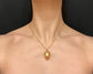 VICTORIAN SUPER SIZED 9CT GOLD ACORN POMANDER PENDANT