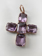 VICTORIAN AMETHYST CROSS PENDANT