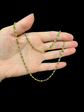 VICTORIAN TURQUOISE & 15CT GOLD CHAIN