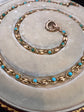 VICTORIAN TURQUOISE & 15CT GOLD CHAIN