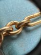 VICTORIAN CHUNKY 18CT GOLD PAPERCLIP ALBERT CHAIN