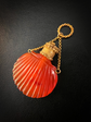 GEORGIAN SHELL SCALLOPED CARNELIAN SCENT BOTTLE