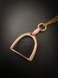 ANTIQUE 9CT GOLD STIRRUP PENDANT