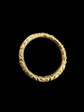 GEORGIAN CHUNKY CHASED 15CT GOLD SPLIT RING