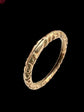 GEORGIAN CHUNKY CHASED 15CT GOLD SPLIT RING