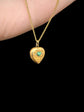 A VICTORIAN 15CT GOLD LOVE HEART PENDANT