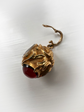 VICTORIAN 15CT GOLD & GARNET SPHERE PENDANT