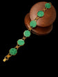 19TH CENTURY MALACHITE & 18CT GOLD BRACELET