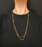 VICTORIAN 15CT GOLD KNOT & CURB GUARD CHAIN