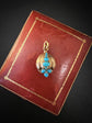 ETRUSCAN REVIVAL 15CT GOLD & TURQUOISE PENDANT