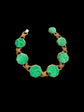 19TH CENTURY MALACHITE & 18CT GOLD BRACELET