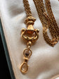 19TH CENTURY GAURD CHAIN WITH HAND CLASP