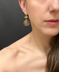 VICTORIAN GOLD FLY & ROCK CRYSTAL EARRINGS