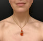 EARLY 19TH CENTURY CORAL HAND FIGA PENDANT