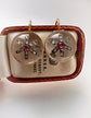 VICTORIAN DIAMOND & RUBY STAR ROCK CRYSTAL EARRINGS