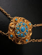 VICTORIAN TURQUOISE & 18CT GOLD NECKLACE