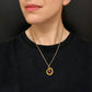 VICTORIAN 15CT GOLD SNAKE WITH GARNET PENDANT