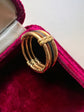 VICTORIAN ELEPHANT HAIR & 14CT GOLD BAND RING