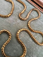 VICTORIAN 15CT GOLD SNAKE LINK CHAIN