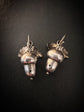 VICTORIAN SILVER ACORN EARRINGS look