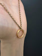 LARGE 19TH CENTURY 18CT GOLD SPRING BOLT RING