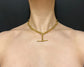 VICTORIAN CHUNKY 18CT GOLD PAPERCLIP ALBERT CHAIN