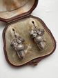 VICTORIAN SILVER ACORN EARRINGS look