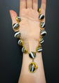 VICTORIAN BANDED AGATE & SNAKE GILT NECKLACE