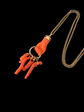 19TH CENTURY CORAL HAND PENDANT