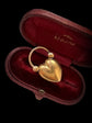 VICTORIAN 15CT GOLD PUFFY HEART PADLOCK