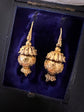 ETRUSCAN REVIVAL SNAKE & SPHERE DROP EARRINGS